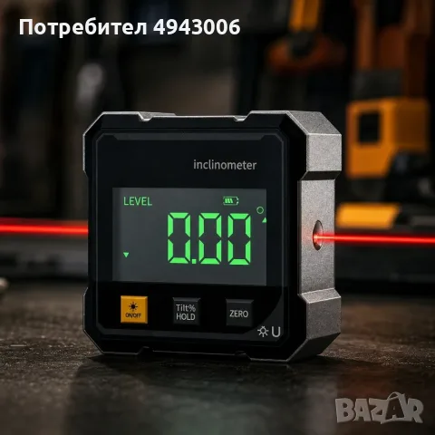 Дигитален магнитен инклинометър с лазер, снимка 5 - Измервателни инструменти - 55987705