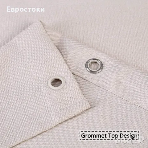 Hotel luxury Хотелско луксозно бельо, имитационни ленени завеси за душ 240 GSM тежко тегло, снимка 2 - Пердета и завеси - 48838597