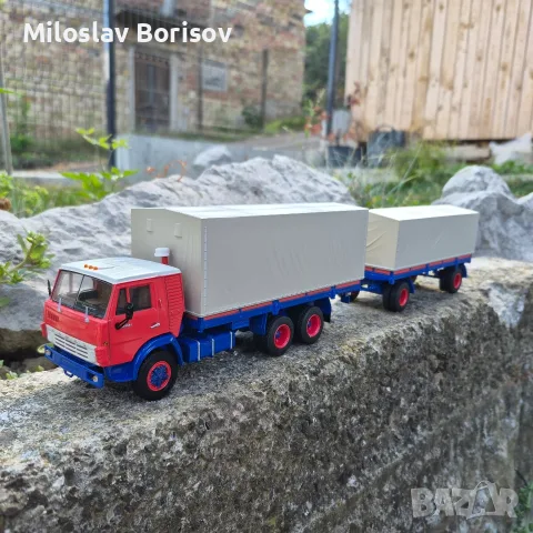КАМАЗ 53212 + ремарке ГКБ в мащаб 1:44