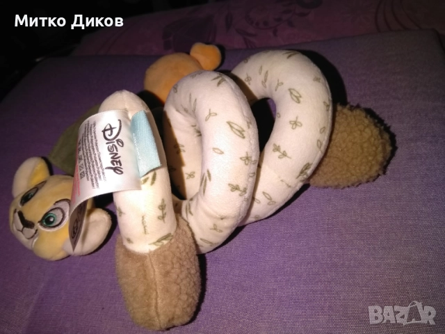 Детска залъгалка дрънкалка за количка маркова на Дисни на Симба и Нала нова, снимка 4 - Музикални играчки - 51515257