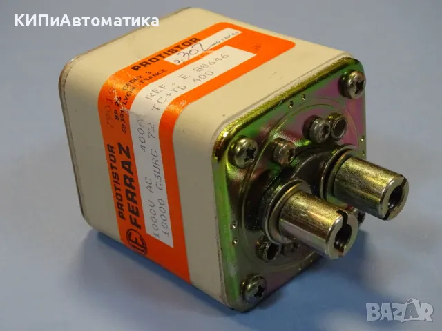 Предпазител Ferraz Protistor 1000 C3URC72TC+TD400 Fuses 400A 1000VAC, снимка 2 - Резервни части за машини - 47790690