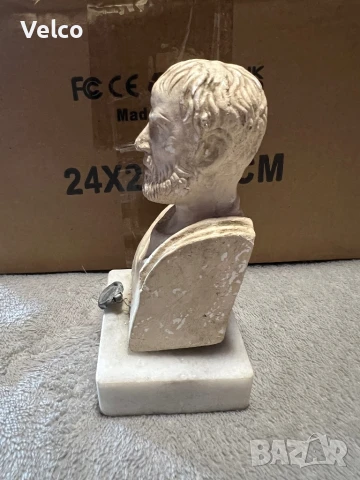 мраморна статоетка Аристотел, снимка 3 - Антикварни и старинни предмети - 51205896