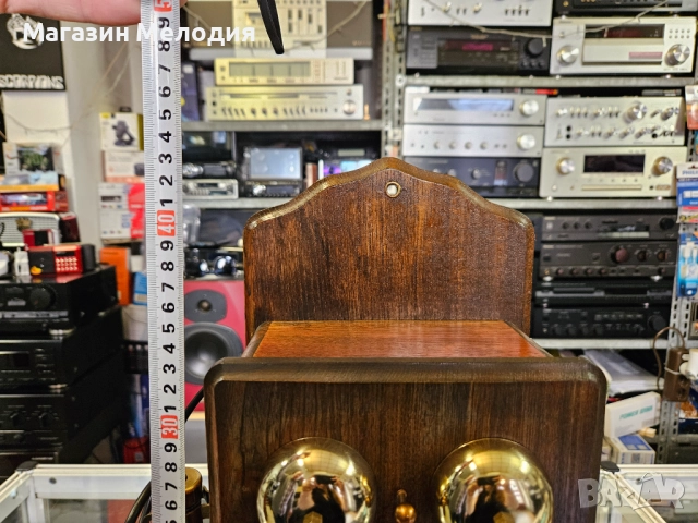 Бар шкаф за алкохол във формата на стенен телефон с музикална кутия. , снимка 7 - Антикварни и старинни предмети - 36183490