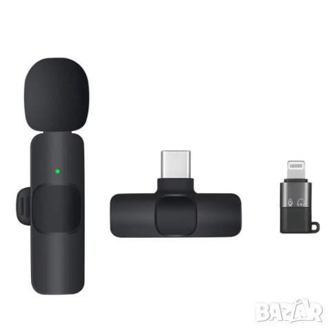 Микрофон за Смартфон, Type C, IPhone, за Android, микрофони, безжичен, жак, интервю, букса, Type-C, снимка 5 - Слушалки, hands-free - 41942612