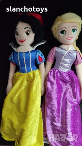 Плюшени кукли, Елза или Анна, Ариел, Снежанка, Рапунзел  около 44см, снимка 9 - Кукли - 48370067