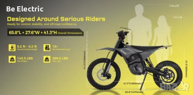 Електрически Pit bike Valtinsu EM5 Ultra 8KW 72V/25AH Samusng, снимка 6 - Велосипеди - 56087718