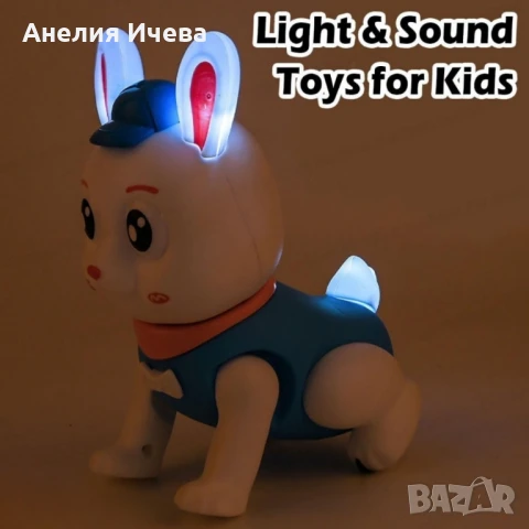 Скачащо зайче-музикална играчка , снимка 4 - Музикални играчки - 50811367