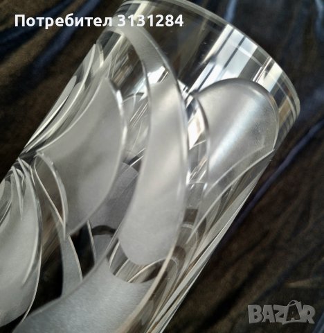 Rosenthal Studio Line авторска кристална ваза Bjorn Wiinbаlad с подпис 24 см, снимка 8 - Вази - 41167638