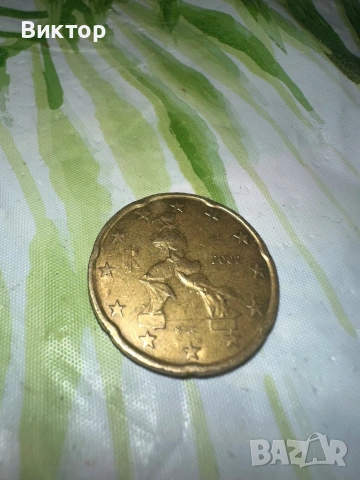 20 евро-цента 2002 Italy / 20 cent 2002 Italy, снимка 2 - Нумизматика и бонистика - 53238049