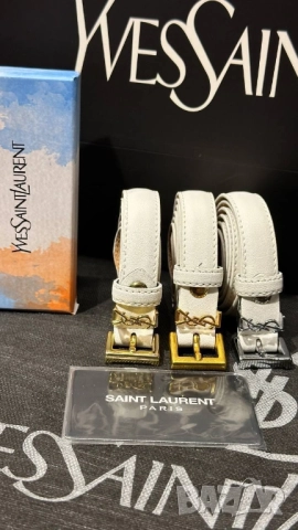колани от естествена кожа в кутия ysl saint laurent , снимка 7 - Колани - 52023486