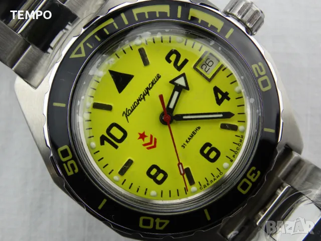 ВОСТОК КОМАНДИРСКИЕ АВТОМАТИЧЕН  ref: 650855, снимка 7 - Мъжки - 42175799