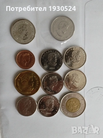 Лот монети Канада., снимка 2 - Нумизматика и бонистика - 53379091