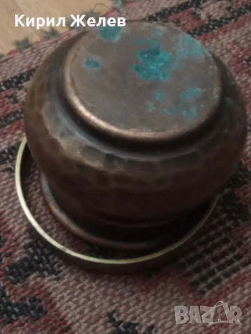 Малко медно котле с дръжка 54266, снимка 4 - Антикварни и старинни предмети - 53639411