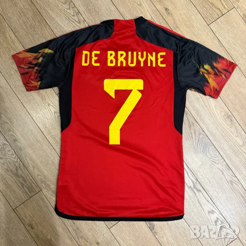 Мъжка тениска Adidas x Belgium x Kevin De Bruyne | S размер, снимка 2 - Тениски - 56204740