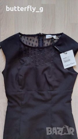CALVIN KLEIN оригинална нова черна рокля XS, снимка 3 - Рокли - 42167127