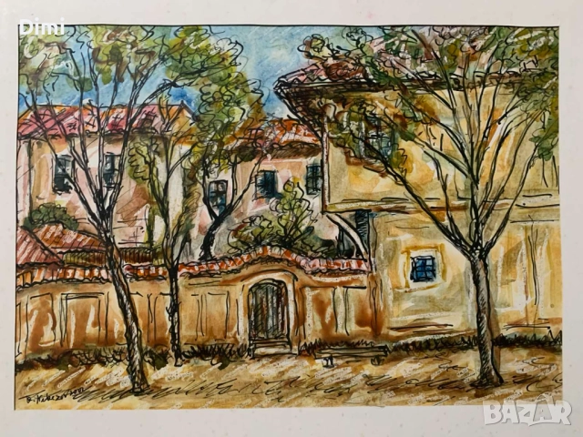 КРЪСТЬО НЕКЕЗОВ туш/акварел