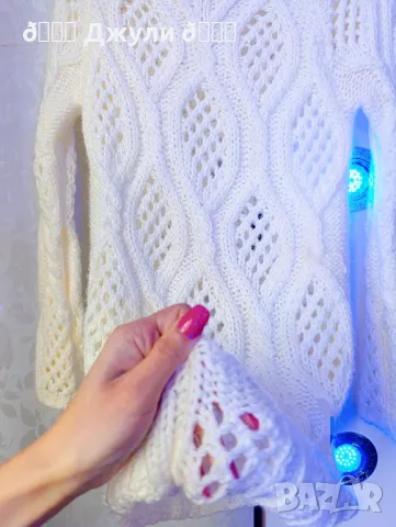 Разкошна рокля/ туника от кашмир 🤍🩷, снимка 4 - Рокли - 49304750