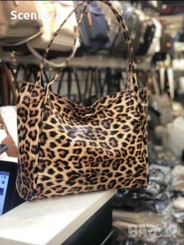 Класическа дамска чанта от естествена кожа , снимка 4 - Чанти - 53784949