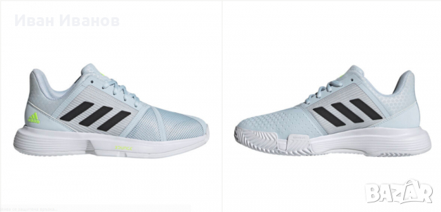 маратонки за тенис Adidas Courtjam Bounce CLAY  номер 37,5-38 , снимка 4 - Маратонки - 36288933