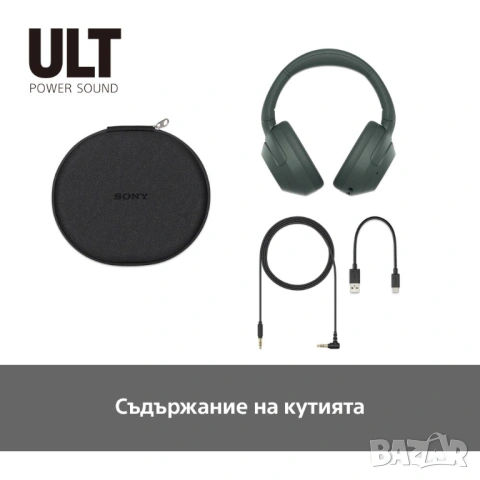 НОВИ Sony ULT WEAR 900N ANC безжични слушалки Forest Gray, снимка 9 - Bluetooth слушалки - 53625384