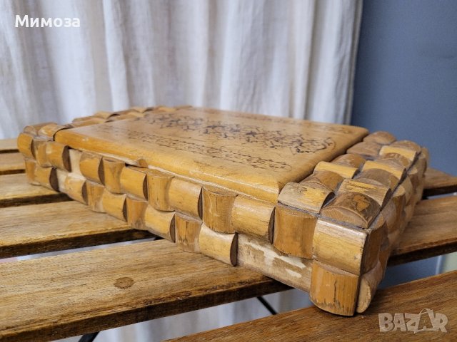дървена стара кутия за бижута, аксесоари, снимка 5 - Други ценни предмети - 42621032