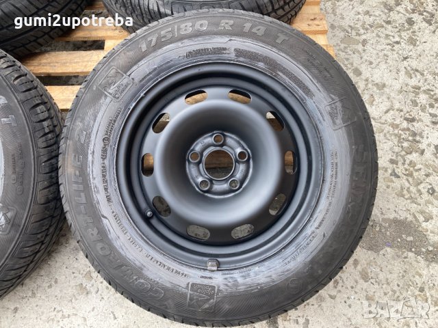 14 цола 5х100 Джанти за VW Golf4 Гуми 175/80/14 Дот 2015г 6,2-6,5mm, снимка 2 - Гуми и джанти - 41879124