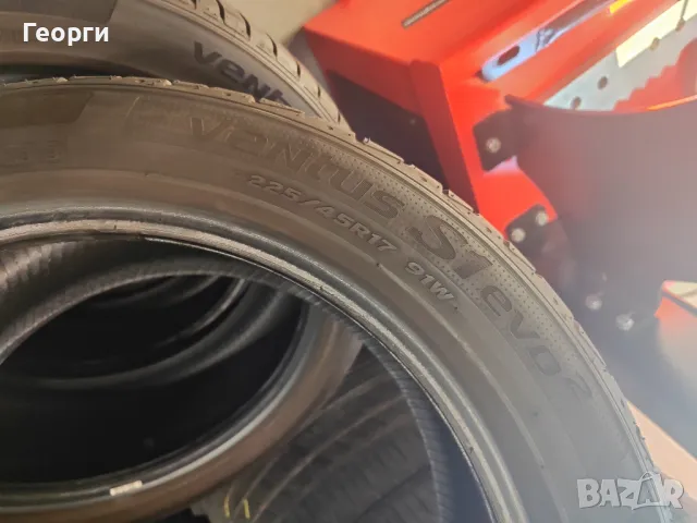 4бр.летни гуми 225/45/17 Hankook, снимка 5 - Гуми и джанти - 49598697