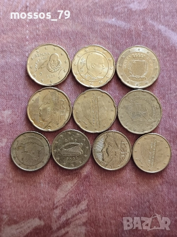 0,20€ и 0,10€ , снимка 2 - Нумизматика и бонистика - 52919068