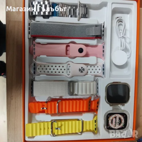 Смарт часовник 2023 New smart watch S100 ultra 7 in 1 strap, снимка 2 - Смарт часовници - 56144338