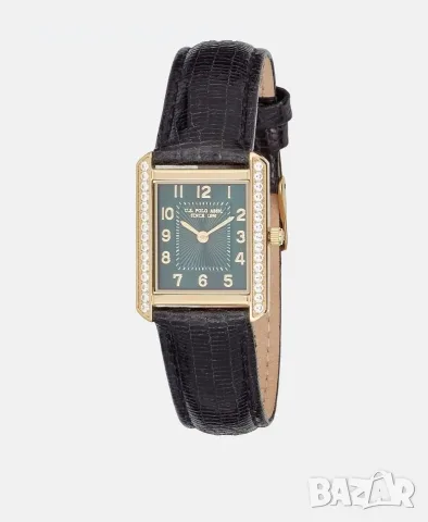 Чисто нов дамски часовник U.S. Polo Assn. Watch Athena, жълт цвят