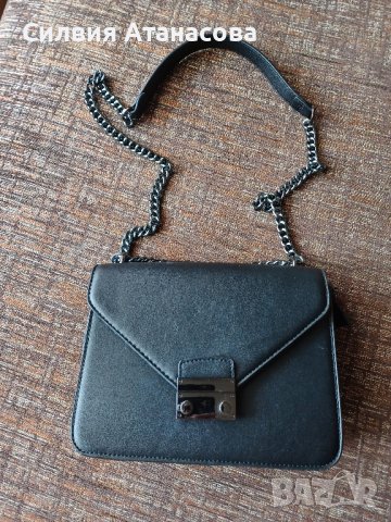 Чанта кожа черна, снимка 8 - Чанти - 42231713