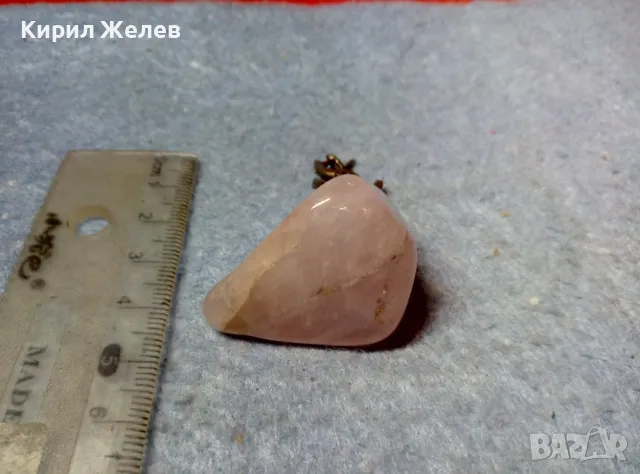 БРОНЗОВИ РИБКИ – ФИГУРКА ЗОДИЯ РИБИ РЪЧНА АРТ ИЗРАБОТКА с ПОСТАМЕНТ от МЛЕЧЕН РОЗОВ КВАРЦ 47177, снимка 8 - Колекции - 47607725