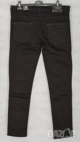 Черни мъжки памучни дънки марка Giorgio di Mare - W38, снимка 3 - Дънки - 28150759