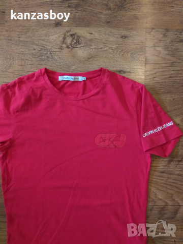 CALVIN KLEIN JEANS CKJ 3D GRAPHIC - страхотна мъжка тениска С, снимка 5 - Тениски - 44736673