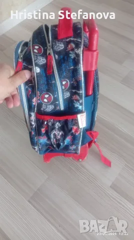 Детска раница Спайдърмен / Spiderman с колелца за момче за детска градина / ясла, снимка 3 - Раници - 55776904