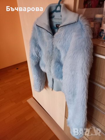 Късо дамско , небесносиньо палтенце на TERRANOVA, снимка 2 - Палта, манта - 39474209