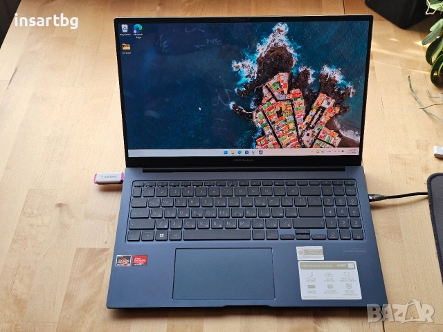 Лаптоп Asus Zenbook 15, Ryzen 5, 16 GB DDR5, 500GB