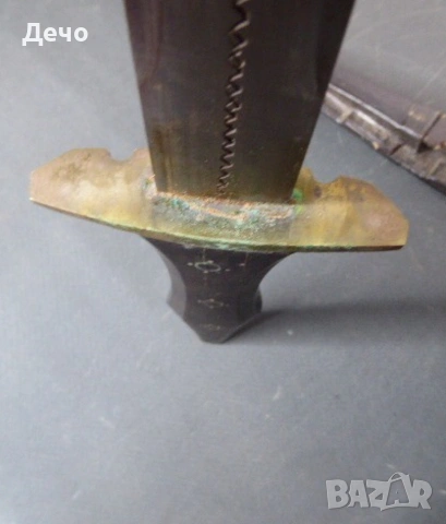 50см СТАРА ИЗКЛЮЧИТЕЛНО АТРАКТИВНА ОРИЕНТАЛСКА КАМА +МАЛКА, снимка 6 - Антикварни и старинни предмети - 53664257