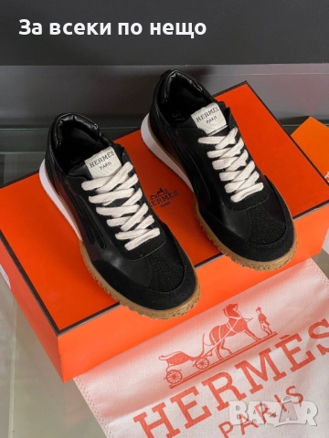 Hermes Дамски Черни Маратонки👟Дамски Спортни Обувки В Черен Цвят Хермес Код E1058, снимка 5 - Маратонки - 52206840