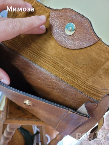 BEL SAC винтидж чанта ЕСТЕСТВЕНА КОЖА,, снимка 17 - Чанти - 41000596