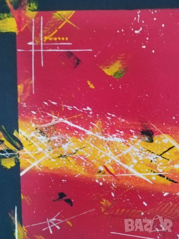 Картина с акрилни бои 40х40см, снимка 2 - Картини - 41541867