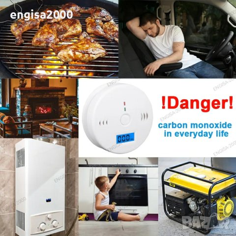 ПРОМО! Газов сензор детектор на въглероден оксид, CO detector, снимка 8 - Друга електроника - 42307962