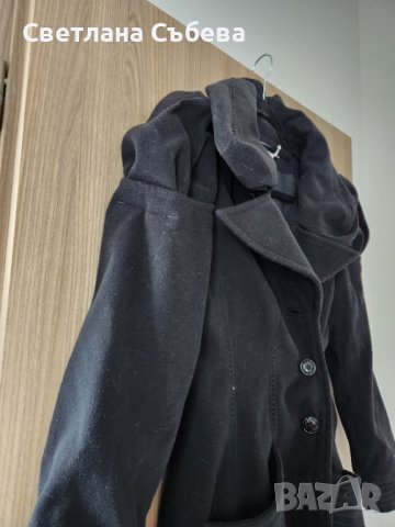 Черно палто, снимка 6 - Палта, манта - 41121001