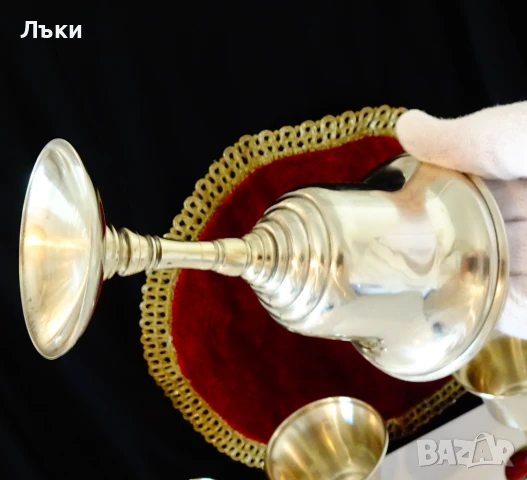 Посребрени чаши за вино 160 мл.,релеф. , снимка 7 - Антикварни и старинни предмети - 51395179