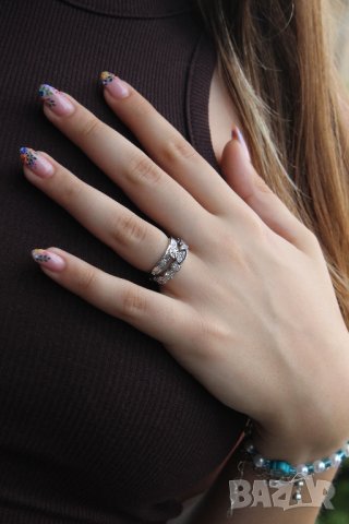 Двоен пръстен Vivienne Westwood , снимка 7 - Пръстени - 41330389