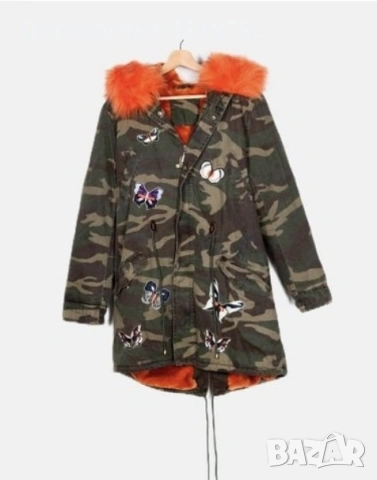 Топла дамска парка с качулка, снимка 2 - Якета - 53221848