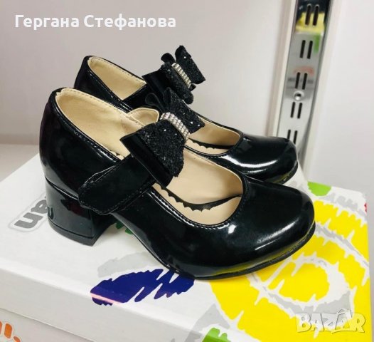 Обувки на ток с панделка Бяло-26,27,28,29,30,31,32,33,34,35,36 Черно-26,27,28,29,30,31,32,33,34,35,3