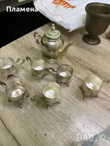 Посребрен сервиз , снимка 4 - Антикварни и старинни предмети - 56367191