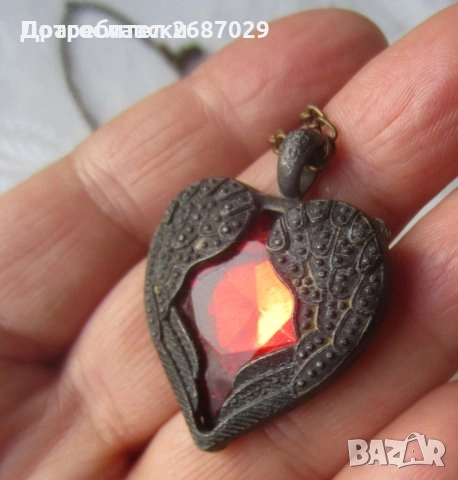 Висулки: Gardaland, Гардаленд, Бронз Старa висулка, римски мъжки профил, сърце, кокошка петел, снимка 8 - Други - 28868987