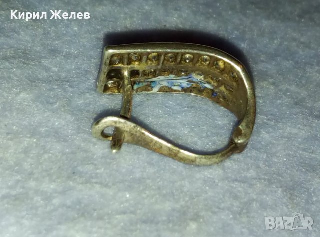 ПРЕКРАСНА СКЪПОЦЕННА СРЕБЪРНА ОБЕЦА СРЕБРО 925 АНГЛИЯ с БЛЕСТЯЩИ ЮВЕЛИРНО ФАСЕТИРАНИ ЦИРКОНИ 38823, снимка 6 - Обеци - 42466507